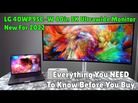 Lg 40WP95C-W 40 in 5K UltraWide Monitor Review -  Watch Before you buy!