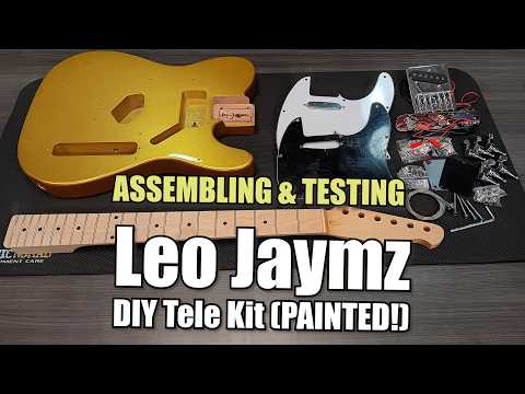 $100 DIY Tele Kit!! How to Build Leo Jaymz DIY Guitar Kit (Assembly Instructions)