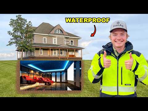 MY UNDERGROUND MOVIE THEATER IS FINALLY WATERPROOF!