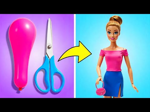 Balloons to Runway! 🎈✨ Doll Fashion, Creative Art & Fun Experiments