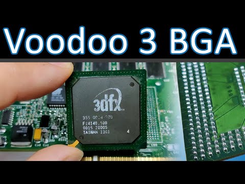 3dfx Voodoo 3 2000 - My first attempt to fix a BGA chip!