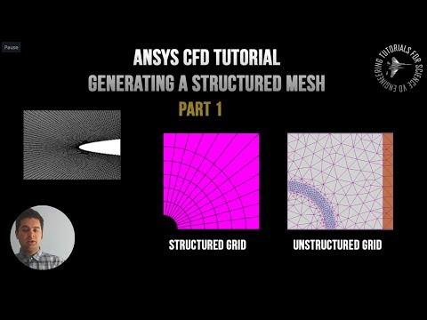 ANSYS CFD Meshing Basics: How to create a Structured (Face) Mesh,  Part 1 - Rocket Nosecone