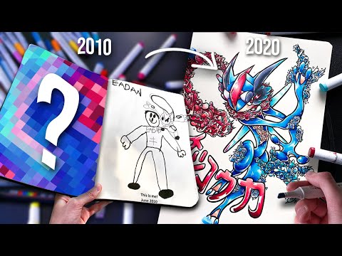 I Tried Redrawing my OLDEST Childhood Drawings.. 👀🔥