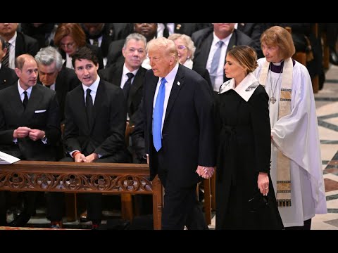 Living U.S. presidents arrive for Jimmy Carter funeral at Washington Cathedral