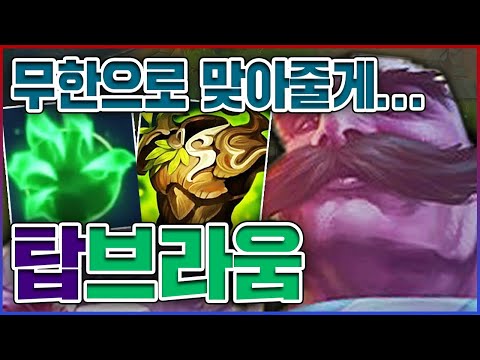 받은 피해량 99% 감소ㅋㅋㅋ무한으로 맞을수 있어ㅋㅋㅋㅋ★체젠 10단계★ 탑 브라움