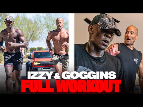 David Goggins Puts Israel Adesanya Through A BRUTAL Training Session | FULL WORKOUT