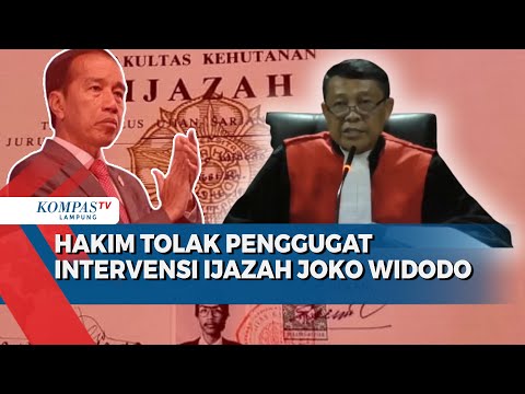 Hakim PN Sleman Tolak Permohonan Penggugat Intervensi Ijazah Jokowi