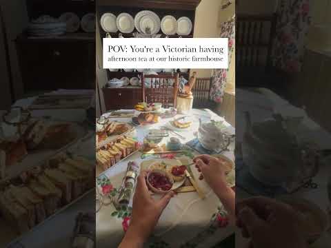 POV: You're a Victorian having afternoon tea in our historic farmhouse  #heritage #history #vintage