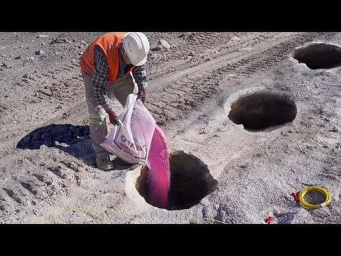 Turkish Genius Way to Blast Massive Rocks from Giant Mining Site