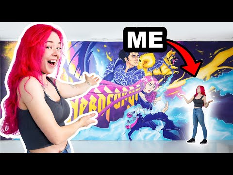 I painted a 6 METER long mural in our studio!