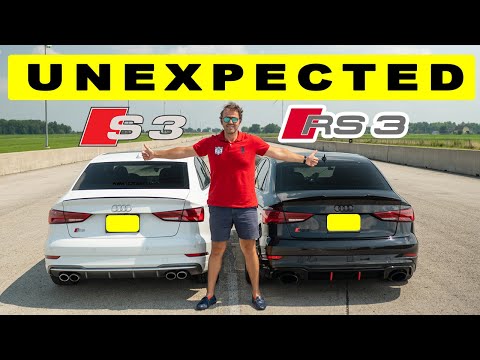 Audi RS3 faces tuned Audi S3, can it keep up? Drag and roll race! What $4k can do to an S3.