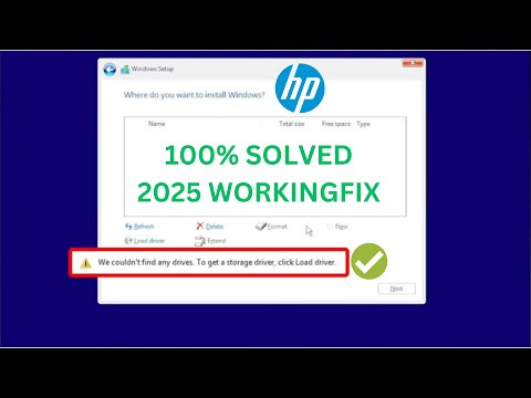 How To Fix HP Couldn't Find Storage Driver Load Error in Windows Install (2025 Fix✅)