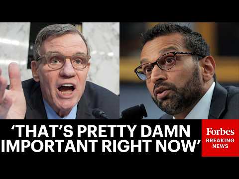 JUST IN: Mark Warner Laces Into Kash Patel To His Face For Firing FBI Agents With Iran Specialties