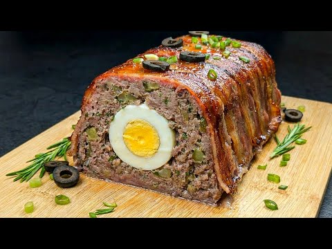 So saftig, dass du es nicht glauben wirst! Das Geheimnis des perfekten Hackbratens mit Ei!