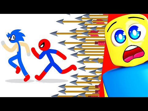 Spiderman VS Sonic FUNNIEST Obstacle Course