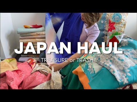 Vintage Fabrics I Bought in Japan 🇯🇵 | Treasure or Trash?