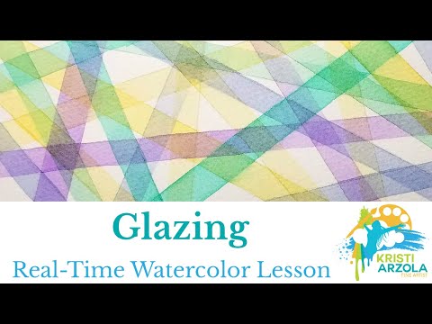 Watercolor Glazing Lesson: What is it, how to use it, common mistakes and a fun glazing project