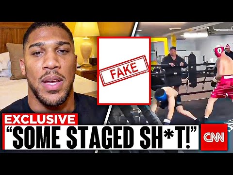 Anthony Joshua EXPOSES Jake Paul for FAKE Sparring KNOCKOUT Video