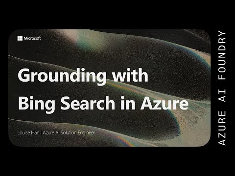 Grounding with Bing Search in Azure AI