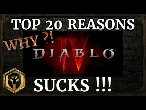 Top 20 Reasons Why Diablo 4 Sucks ?! - D4 bad = lazy blizzard