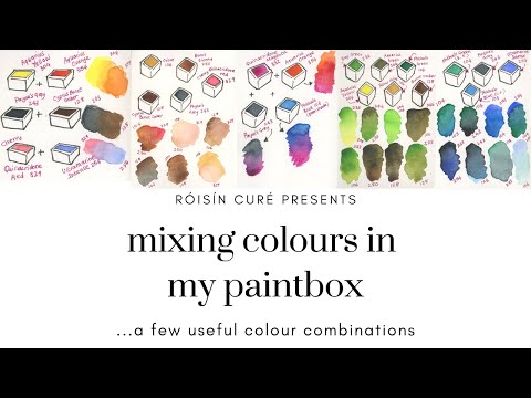 Mixing Colours In My Paintbox...A Few Useful Colour Combinations