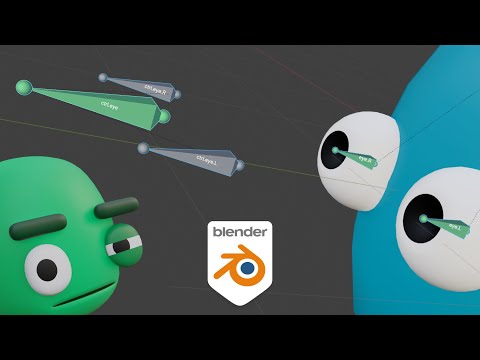 Eye rigging, 3 different styles - Blender tutorial