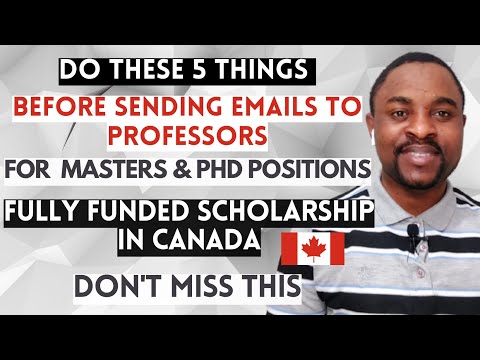 How to Contact Supervisors For MSc & PhD in Canada | How to Get FAST RESPONSE TO EMAIL to Professors