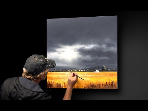 Painting a stormy sky - Add DRAMA to landscapes