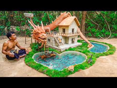 Build Fantasy Cat Kingdom – Dragon House with Kittens and Ponds!
