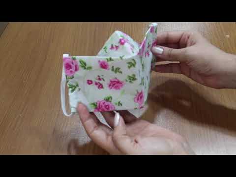 2 MODELOS DE MÁSCARA 3D.😷 FÁCIL #DIY