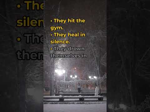Men don’t heal by talking.

• They hit the gym.
• They heal in silence.
• They drown themselves i...