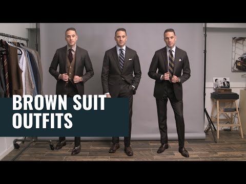5 Ways To Wear A Brown Suit | How To Dress Well For Men | Brown Suit Combinations