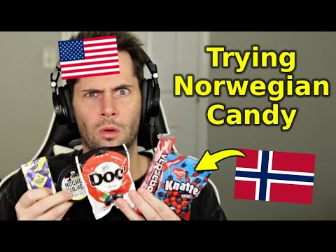 American Tries Norwegian Candy For the First Time | Part 2