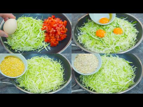 Cabbage with eggs is better than meat! TOP🔝13 Simple, Easy and super tasty cabbage recipes!