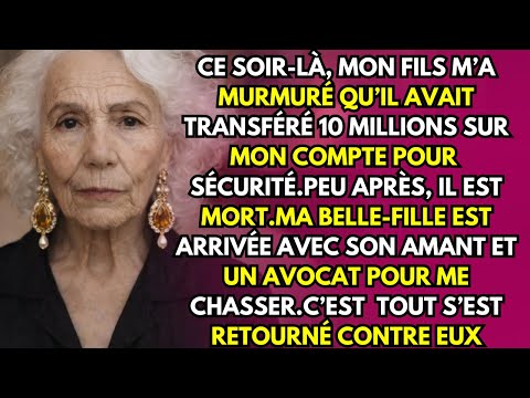 Après les funérailles de mon fils,ma belle-fille est venue avec son amant et m’a expulsée en hurlant