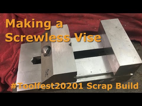 Making a screwless vise from salvaged cast iron #toolfest2021