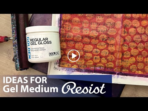 Fabulous Gel Medium Resist on the Gel Plate–Tutorial Tidbits
