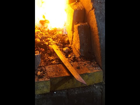 Katana making. The secret of making a Japanese sword. Kamakura style tachi production.
