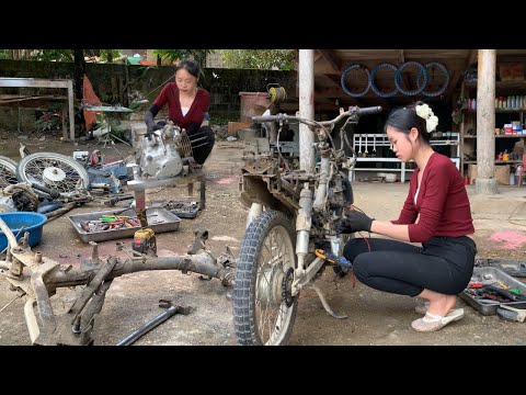 Repair and restore the entire fairing for WAVE 110 cc motorbikes.