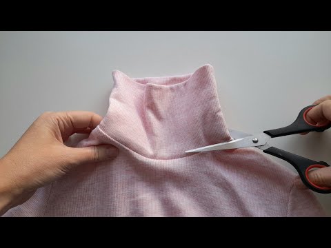 💥 SEWING TRICK: Turn a Tight Turtleneck into a V-Neck in 5 Minutes!