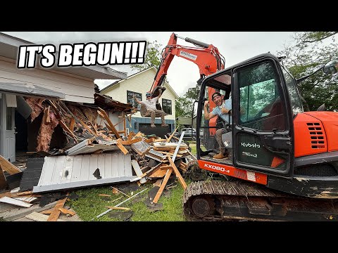 DIY DEMOLITION OF AN ABANDONED HOUSE!!! - DIY Dream House Ep. 1