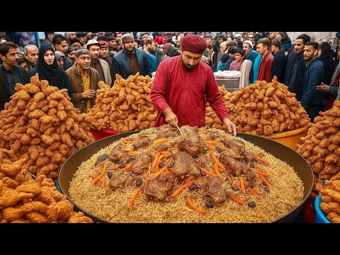 WORLD’S TOP 3 KABULI PULAO making compilation | Afghanistan traditional street food
