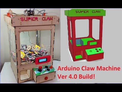 Open Source Arduino Claw Machine V4 Assembly and Showcase
