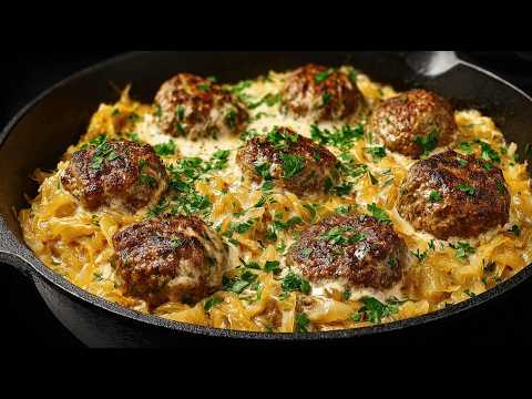 Stop Scrolling 🫷Make This Ground Beef and Cabbage Tonight! 👌One Pan Recipe!