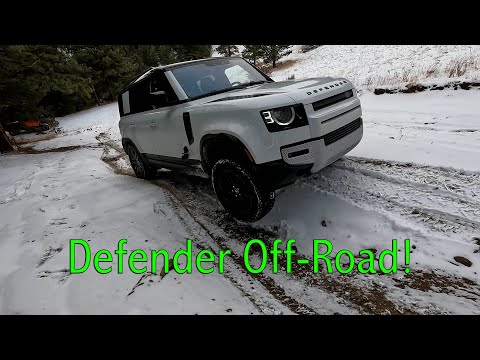 Offroading a Land Rover Defender day after Christmas!