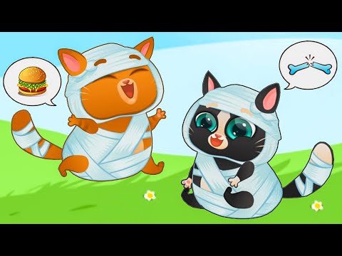 Суровый КОТИК БУБУ #66. Две МУМИИ. Мультик ИГРА про котят на Игрули TV