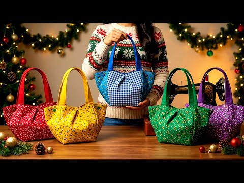 2 Cute Gift Bag Ideas For Christmas 🎁 Super Easy Way to Make a Bag 🎄
