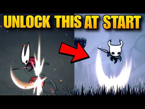 Hollow Knight: Silksong - Unlock wanderer crest at start  [NO Dash or Wall Jump needed]
