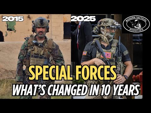 Special Forces guns and gear: a side-by-side comparison from 2015 GWOT era, to today in 2025.