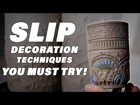 How to Decorate Pottery with Slip